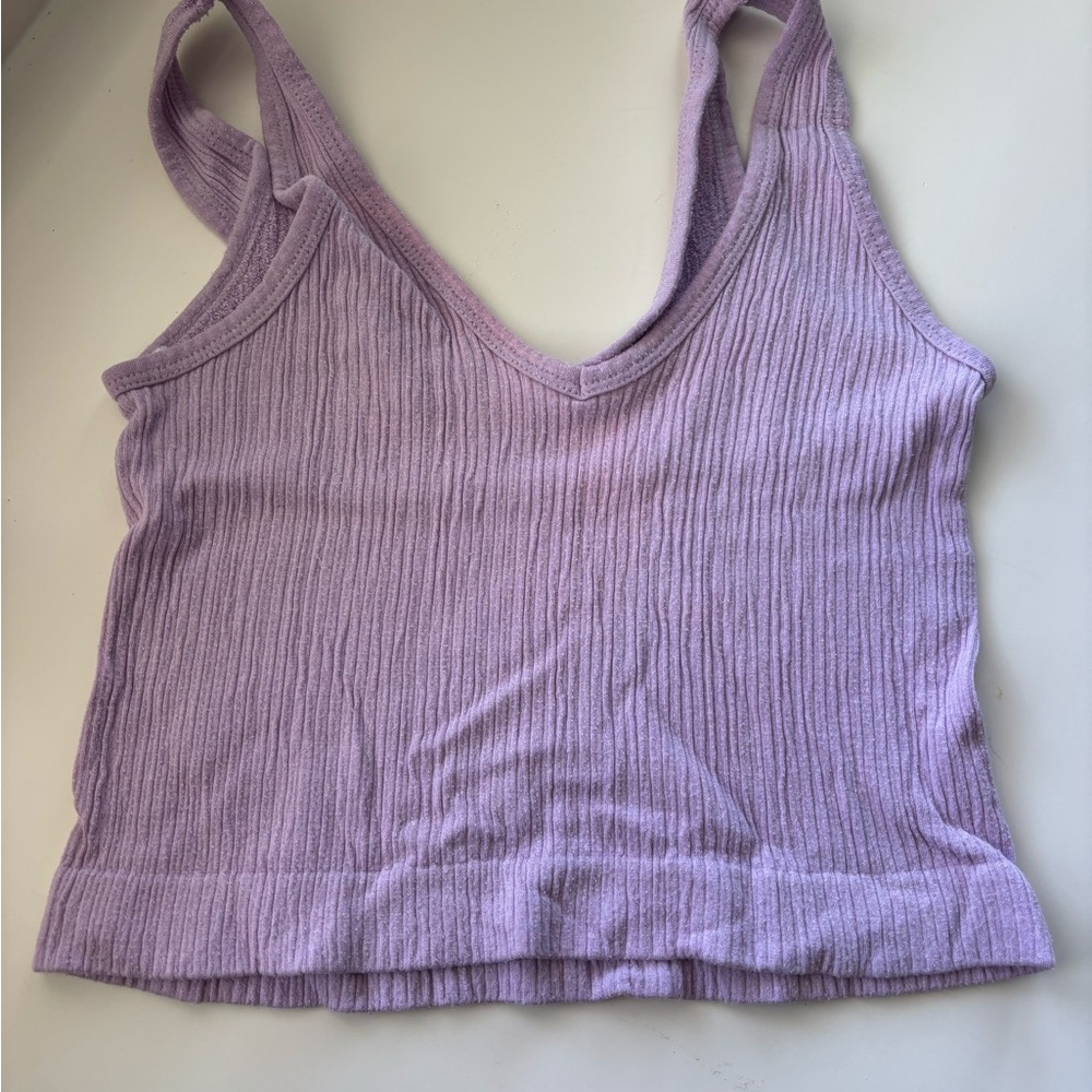 Urban Outfitters Lavender Ribbed Women's Top